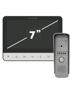 Комплект видеодомофона 7 цвет черный Skybeam