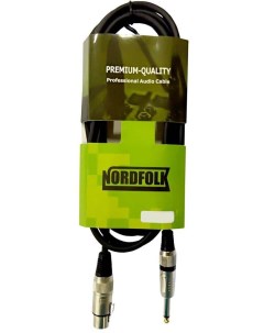 Кабель микрофонный XLR F 6 35mm Jack Mono 3m NMC246 3M Nordfolk