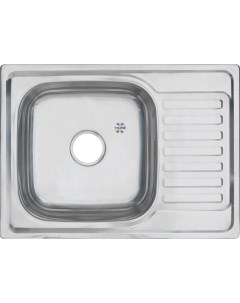 Мойка для кухни врезная из нержавеющей стали SKL 69х50 см 6950 ECO L 0 8 180 1P Sinklight