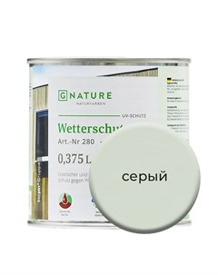 Масло по дереву 280 для защиты деревянных фасадов 0 375 л Серый Gnature