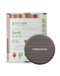 Твердое масло Краска для стен потолков и ОСБ плит 750мл Черника Gnature