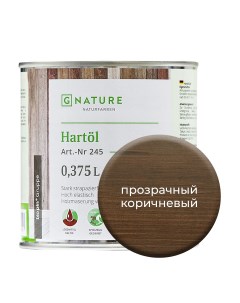 Твердое масло Краска для стен потолков и ОСБ плит 375 мл Прозрачный коричневый Gnature