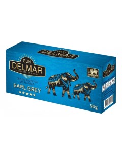 Чай черный Earl Grey с бергамотом 25 пакетиков 50 г Sun delmar