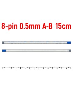 Шлейф тачпада для ноутбука Asus F554L FFC 8 pin Шаг 0 5mm Длина 15cm Обратный A B AWM 2062 Оем