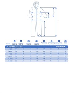 Комбинезон Зеленый 8783489 54 xxl Whs