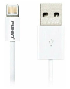 Дата кабель Pisen USB Apple iPhone 6S USB Lightning 1 м белый Nobrand