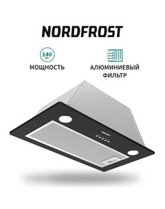 Вытяжка встраиваемая FB 6060 B черная Nordfrost