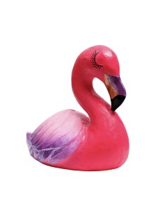 Копилка Фламинго большой розовый с фиолетовым 24см Хорошие сувениры