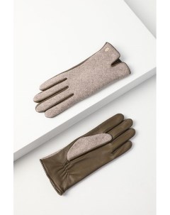Кожаные перчатки со вставками Roeckl