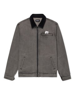 Толстовка Los Feliz Denim Work Jacket Charcoal Stone Wash Ripndip