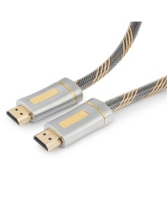 Кабель HDMI CC P HDMI02 1M серия Platinum 1м v2 0 M M позол разъемы металлический корпус Cablexpert