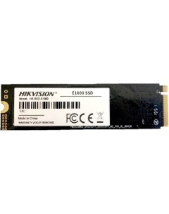 Накопитель SSD M 2 HS SSD E1000 512G 512GB PCI E 3 0 x4 up to 2000 1610MBs 3D TLC NVMe 22x80mm Hikvision