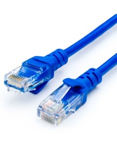 Кабель патч корд AT9172 UTP 25 m литой RJ45 Cat 5e синий Atcom