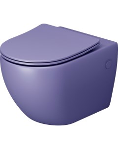Унитаз Color GR 4411LIMS подвесной Фиолетовый матовый с сиденьем Микролифт Grossman