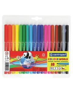 Фломастеры Colour World 7550 18 ТП 1 0 мм 18 цветов в блистере Centropen