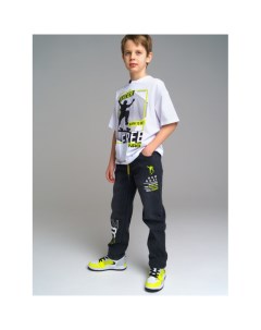 Брюки текстильные джинсовые для мальчиков City energy tween boys 12311401 Playtoday