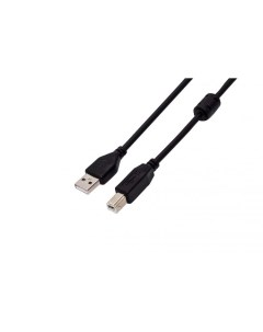 Кабель интерфейсный USB 2 0 FL CPro U2 AM BM F1 1M 1 м ферритовое кольцо черный разъемы USB A male U Filum