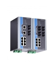 Коммутатор управляемый PT 510 4M ST HV DIN Rail switch 6 x 10 100BaseT X 4 x 100BaseFX MM ST connect Moxa