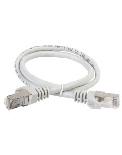 Кабель патч корд F UTP 5e кат 1м PC01 C5EF 1M экр RJ45 RJ45 PVC серый Itk