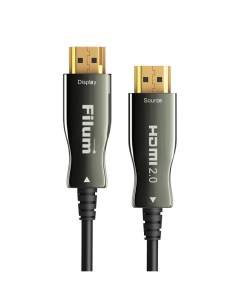 Кабель интерфейсный HDMI FL AOC HDMI2 0 50M активный оптический 50 м 4K 60HZ v 2 0 ARC 19M 19M черны Filum