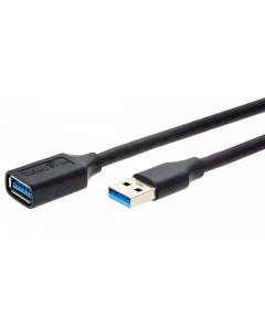 Кабель интерфейсный USB 3 0 TUS708 1M удлинительный USB3 0 A M F черный 1m Telecom