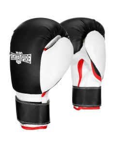 Перчатки боксерские детские pre comp черно белые размер 6 oz Fight empire