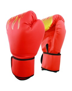 Перчатки боксерские детские красные размер 6 oz Nobrand