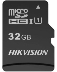 Карта памяти 32GB HS TF C1 STD 32G ZAZ01X00 OD microSDHC без SD адаптера 92 20MB s V10 Hikvision