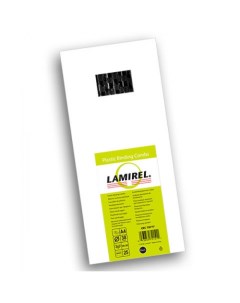 Пружина LA 78777 пластиковая Lamirel 38 мм черный 25шт Fellowes