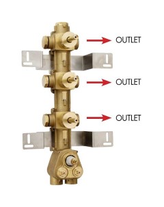 Скрытая часть для смесителя 3 Outlets Z030202000 G 3 4 Bossini