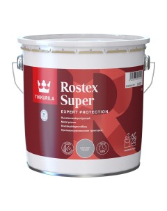 Грунтовка Rostex Super противокоррозионная алкидная Светло серая 3 л Tikkurila