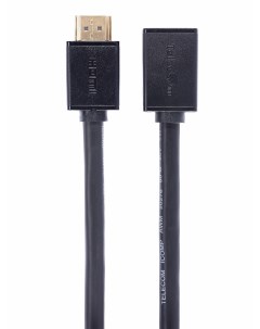 Кабель HDMI 19M HDMI 19F v2 1 4K 8K 2 м черный TCG257MF 2M TCG257MF 2M Telecom