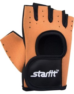 Перчатки для фитнеса SU 107 оранжевый черный M Starfit