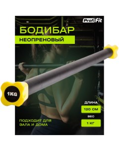 Гимнастическая палка бодибар для фитнеса и гимнастики 1 кг Profi Fit Profifit