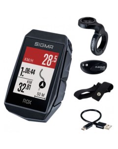 Велокомпьютер ROX 11 1 EVO Black HR Set 150 GPS BLUETOOTH Android IOS черный Sigma