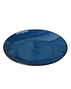 Тарелка десертная Глянец d 20 см цвет синий Доляна