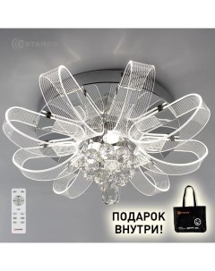 Управляемая светодиодная люстра ITALIKA 60W R 550x260 CHROME CLEAR 220 IP20 Estares