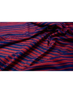 Ткань FM9423 Трикотаж сине красный с шерстью Ткань для шитья 100x106 см Unofabric