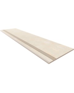 Ступень Marble Light Beige MOG302 с насечками 30x120 Onlygres