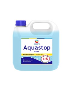 Грунтовка воднодисперсионная акриловая Aquastop Classic концентрат 1 5 3 л Eskaro