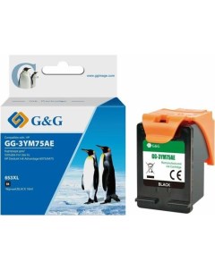 Картридж струйный GG 3YM75AE 653 черный 6мл для HP DeskJet Plus Ink Advantage 6075 6475 G&g