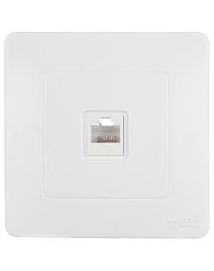 Розетка компьютерная Systeme Electric Blanca встраиваемая белая RJ45 BLNIS045001 Systeme electric (ранее schneider electric)