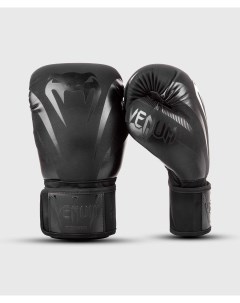 Перчатки боксерские Impact Boxing Gloves Black Black черный 10oz Venum