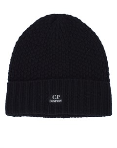 Шерстяная шапка с логотипом бренда C.p. company