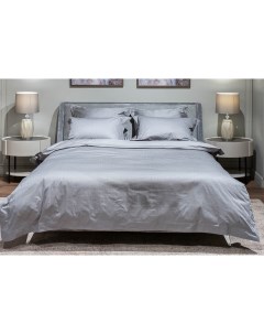 Комплект постельного белья Серпенте серый семейный с наволочками 70х70см Garda decor