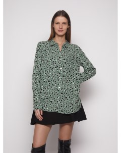 Принтованная блузка рубашка Zolla