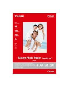 Фотобумага 10x15 200 г м глянцевая 100 листов односторонняя GP 501 0775B003 для струйной печати Canon