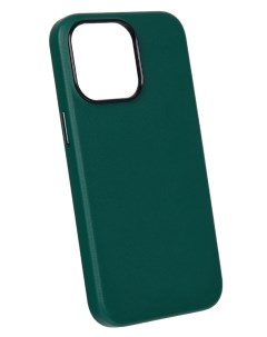 Чехол кожаный с MagSafe для iPhone 15 Pro Зелёный Leather co