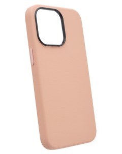 Чехол с MagSafe для iPhone 12 Pro Max Кожаный Розовый Leather co