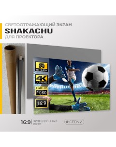 Экран для проектора RGC120 серый светоотражающий 16 9 120 Shakachu